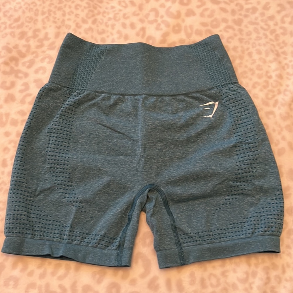 Gymshark vital seamless shorts 2.0 in Tahoe Teal Marl